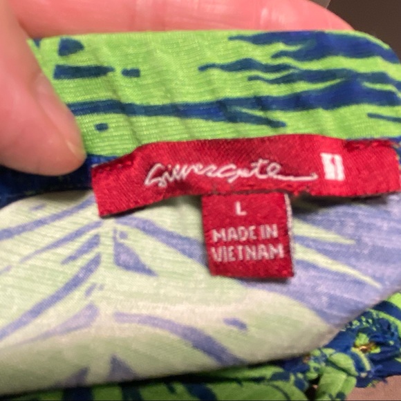 🇨🇦 Maxi Sun Dress, L, Blue Green Summer Dress - Picture 6 of 6